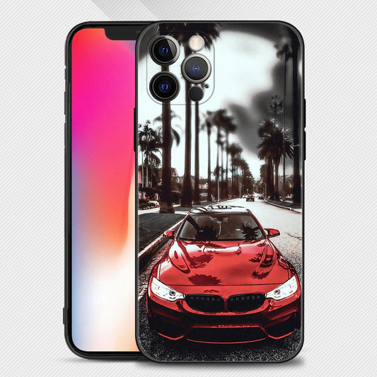 Miami Red Chrome BMW iPhone Cases