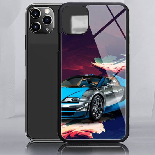 Blue Convertible Bugatti iPhone Cases