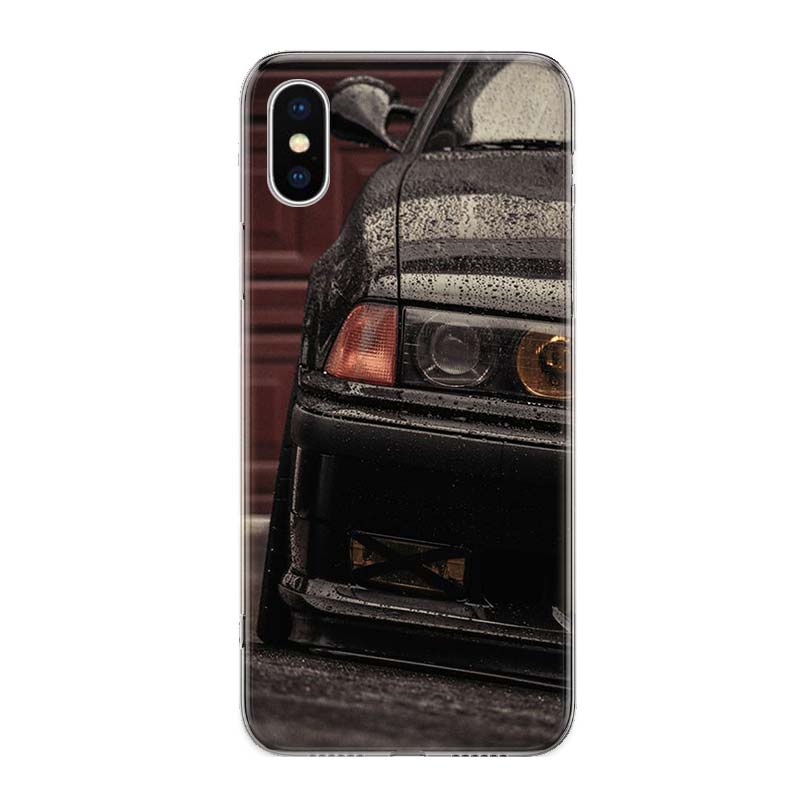 Classic Black BMW E36 iPhone Cases