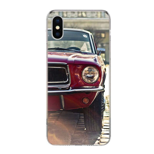 Retro Red Ford Mustang iPhone Cases