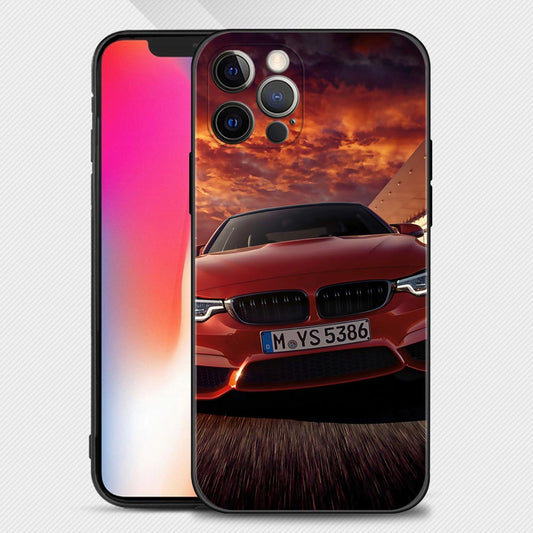 Road trip Red BMW iPhone Cases