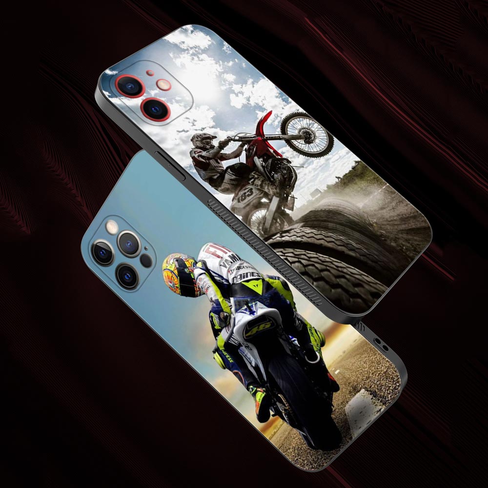 Motorbike Looking Back iPhone Cases