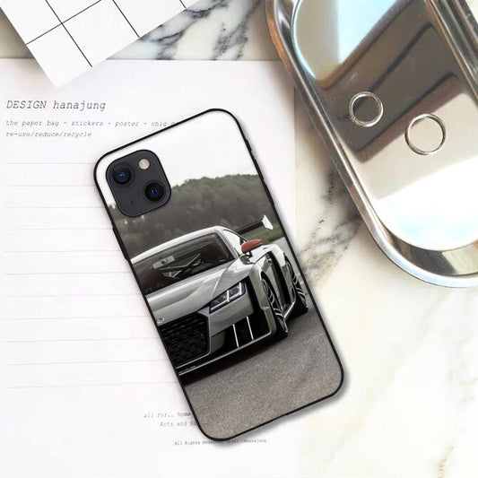 Luxury Silver Audi R8 iPhone Cases