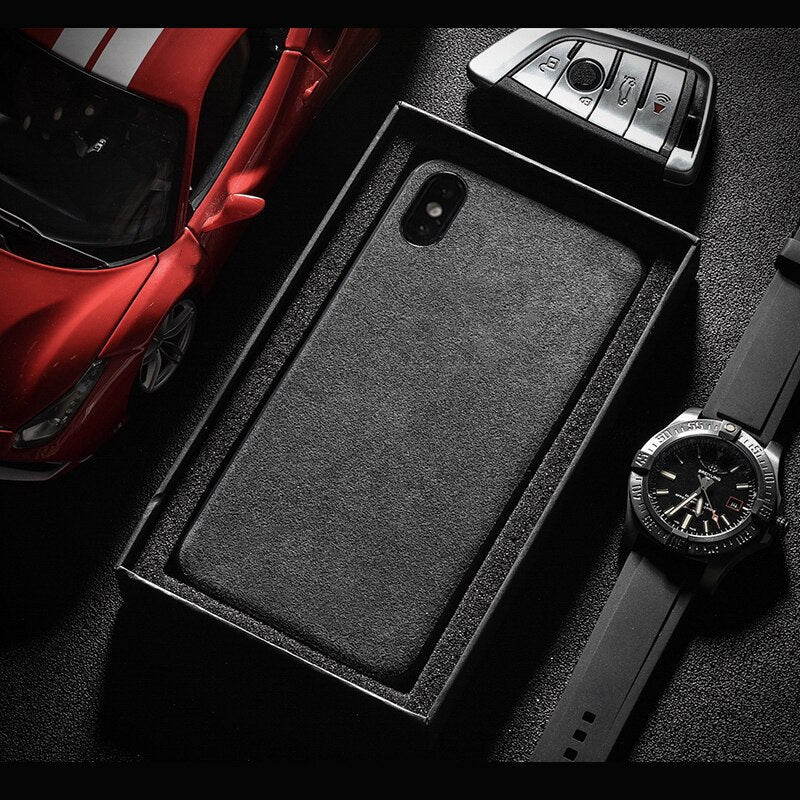 Porsche Alcantara Protective Designer iPhone Case For All iPhone Models
