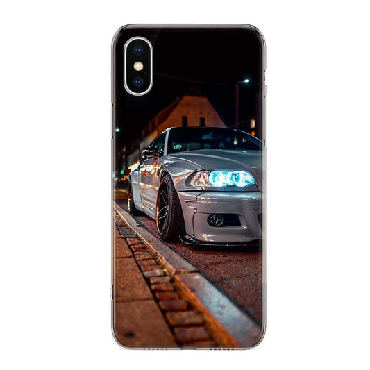 Nightime Silver BMW E46 M3 iPhone Cases