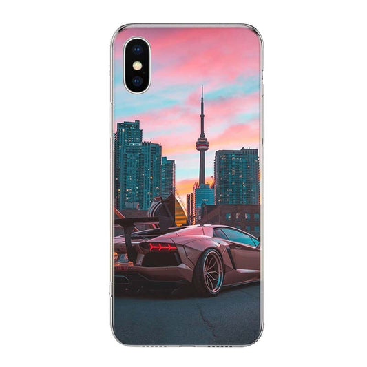 Centre Point Pink Lamborghini iPhone Cases