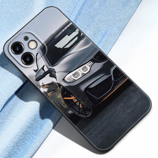 Luxury Grey And Yellow BMW iPhone Cases