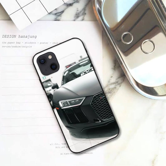 Matt Black Audi R8 iPhone Cases