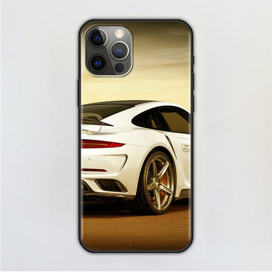 White Porsche 911 iPhone Cases