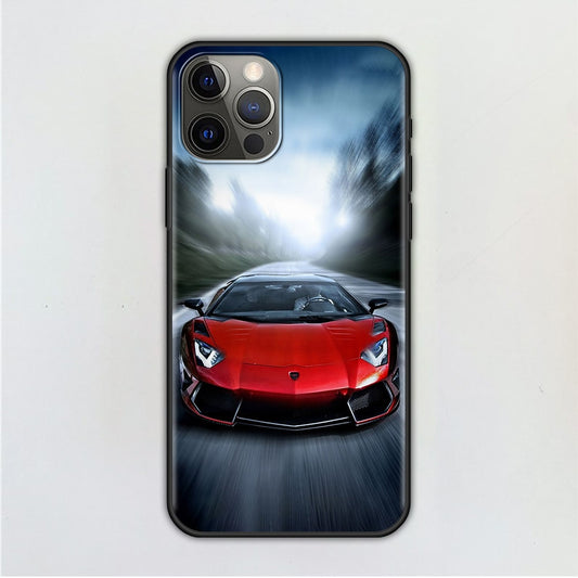 Red Motion Lamborghini iPhone Cases