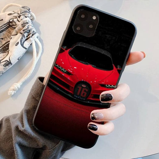 Red Glow Bugatti iPhone Cases