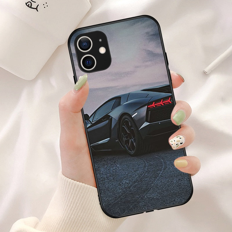 Burnout Grey Lamborghini iPhone Cases