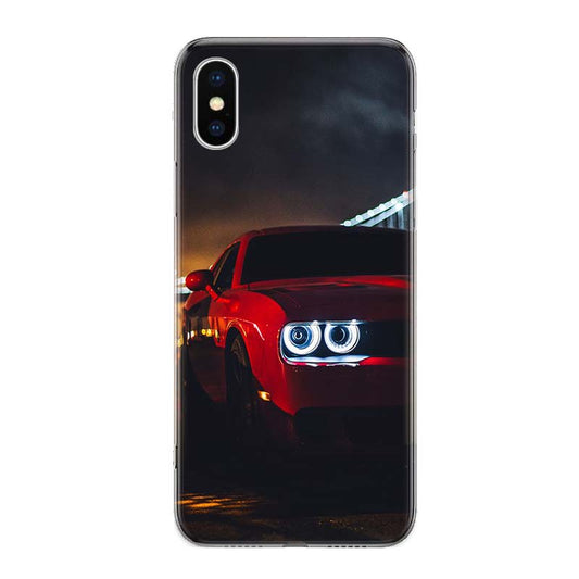 Classic Red Dodge Challenger SRT Hellcat iPhone Cases