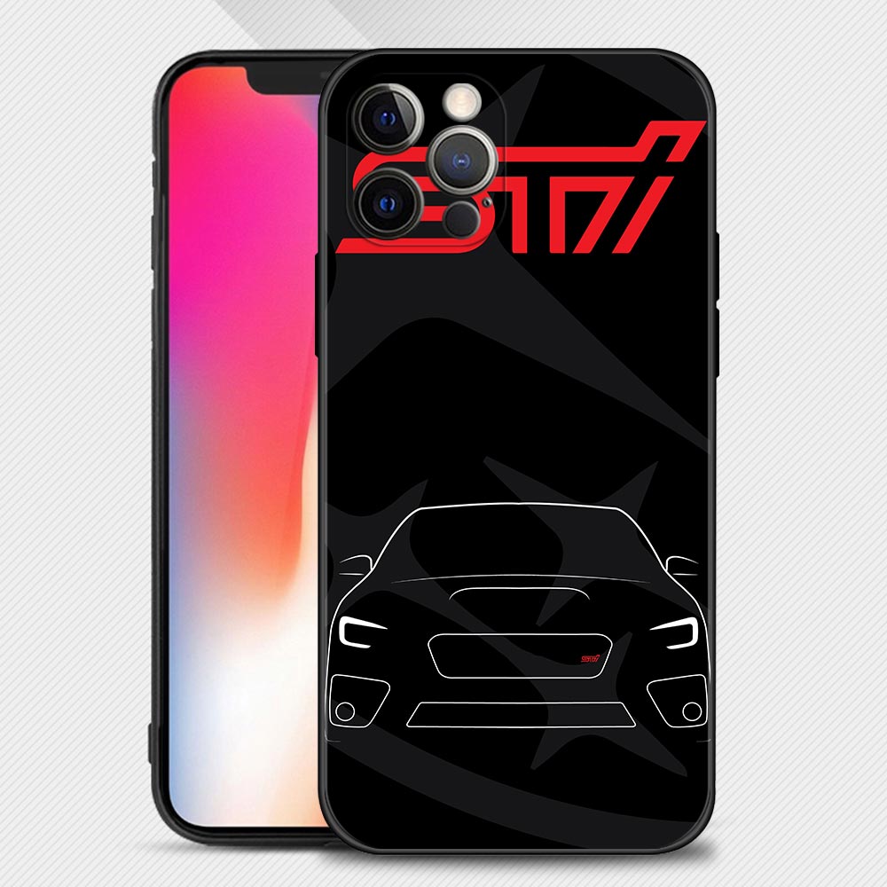 Drawn Subaru WRX STI iPhone Cases