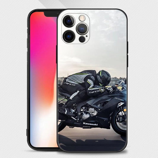 Black Kawasaki Bike iPhone Cases