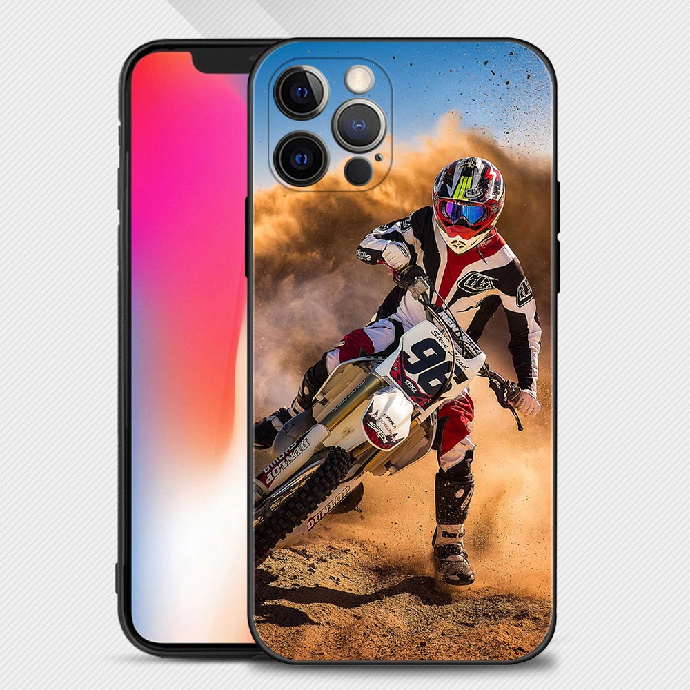 Drifting Dirt Bike iPhone Cases