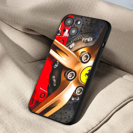 Luxury Gloss Ferrari Rims iPhone Cases