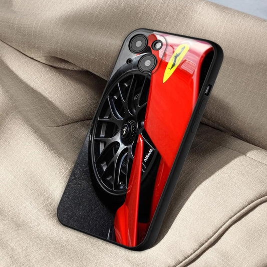 Luxury Red Ferrari Wheels iPhone Cases