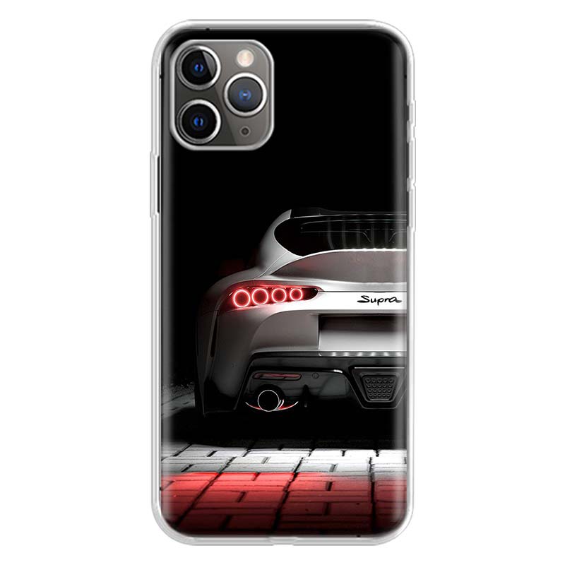 Silver Toyota Supra iPhone Cases