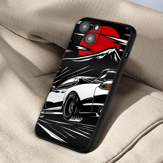 Classic Animated Japan Mountainside Rx7 iPhone Cases