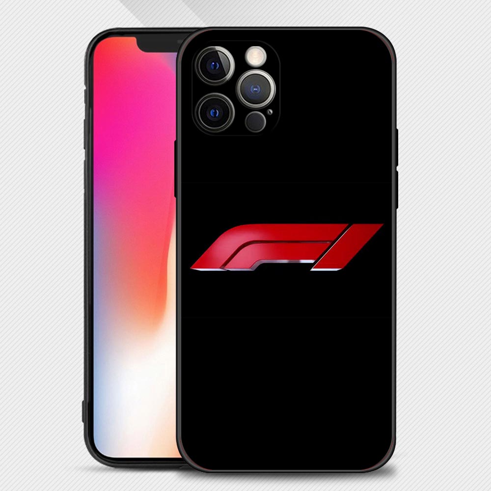 Red On Black F1 Logo iPhone Cases