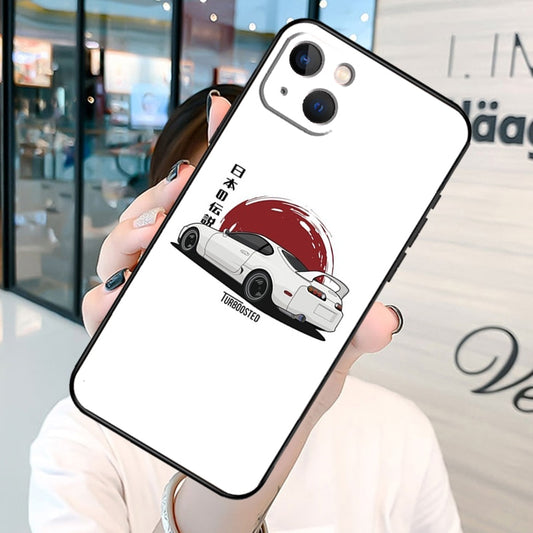 Japanese Sun White Toyota Supra iPhone Cases