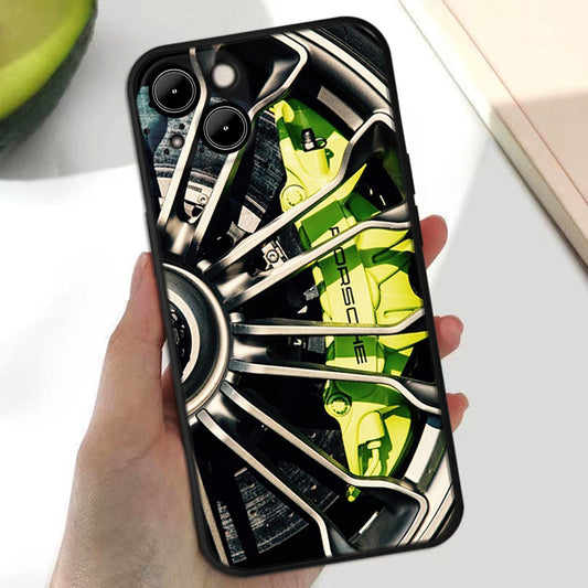 Luxury Lime Green Porsche Callipers iPhone Cases