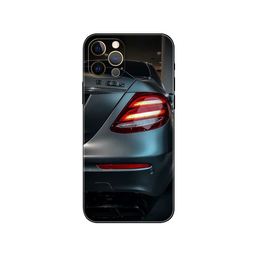 Silver E63 AMG Mercedes iPhone Cases